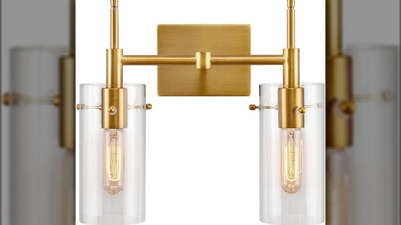 Gold light fixture