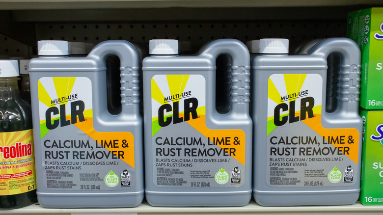 CLR Calcium, Limestone and Rust Remover on store shelves