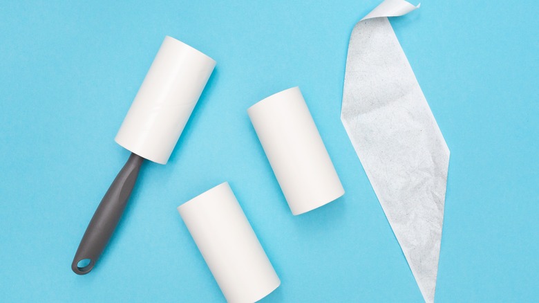 lint roller and sticky sheets