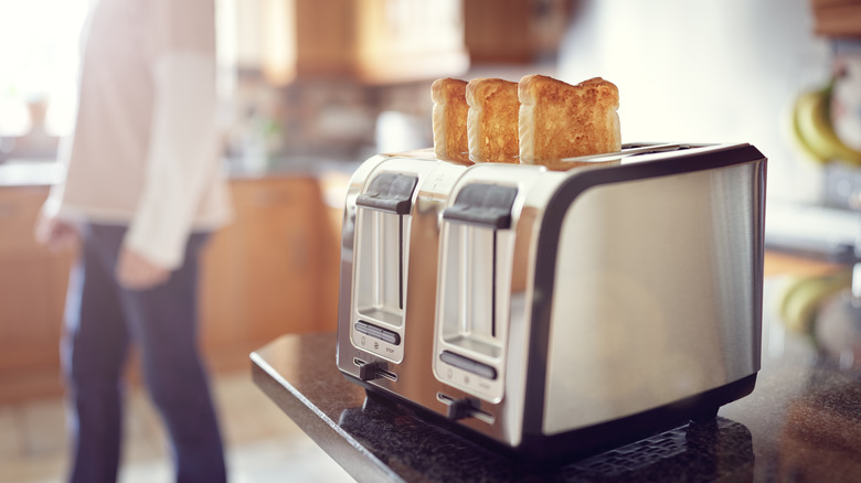 toaster on a counter