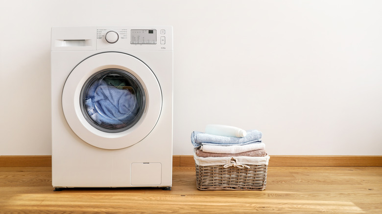 towels in washing machine
