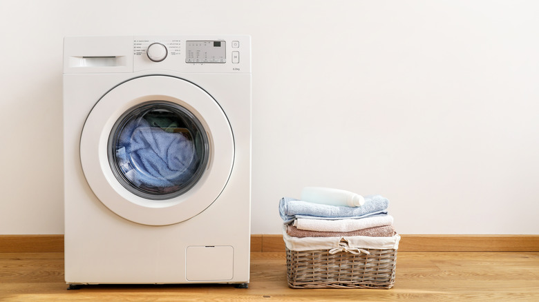 Clean front-load washing machine