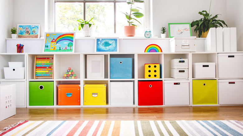 Children's playspace storage