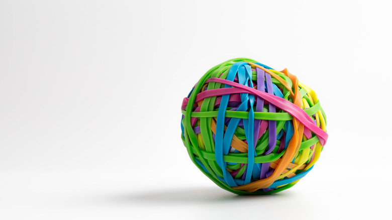 colorful rubber band ball