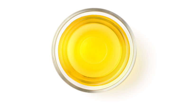 Cup of vegetable oil