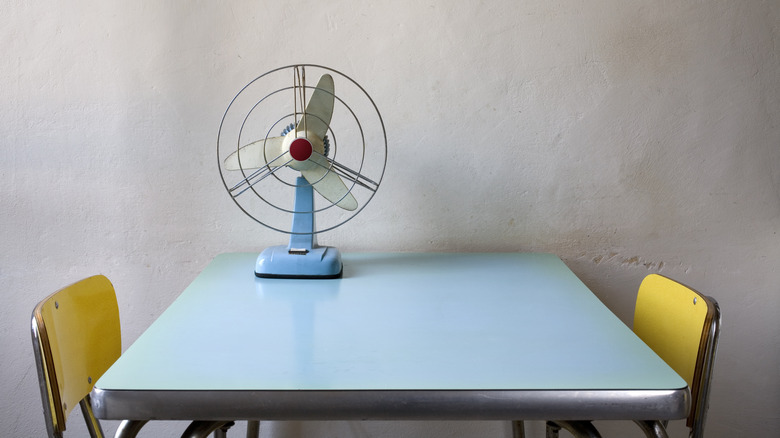 Vintage aluminum table