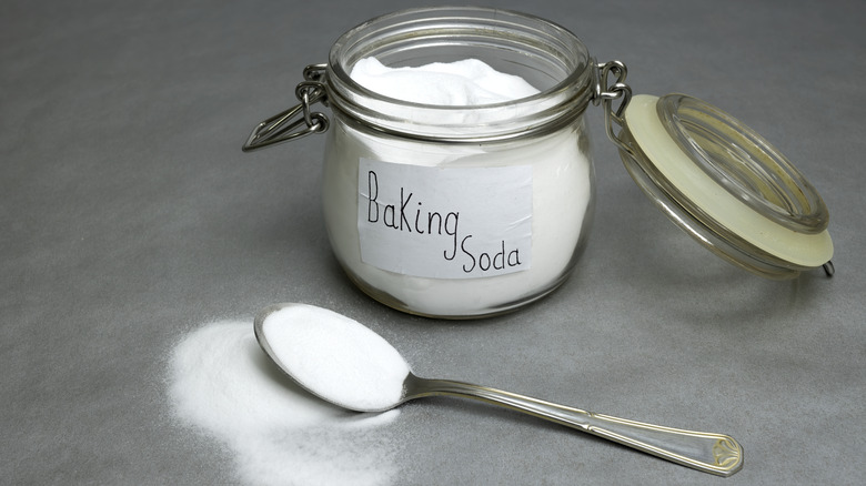 Jar of baking soda