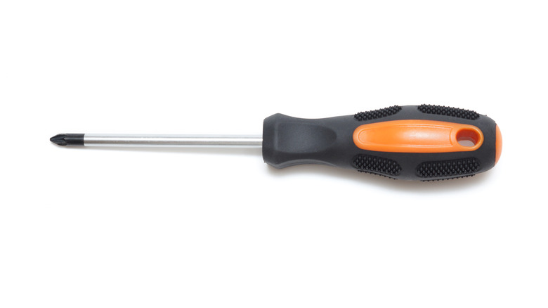 screwdriver on white background