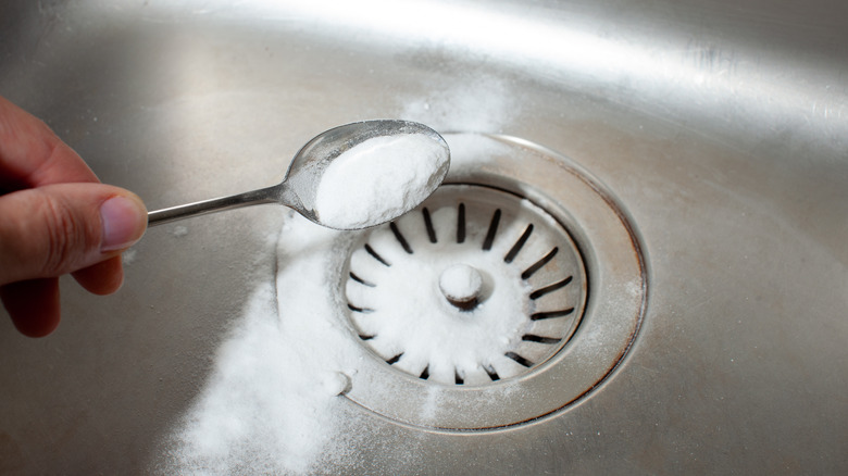 Baking soda down drain