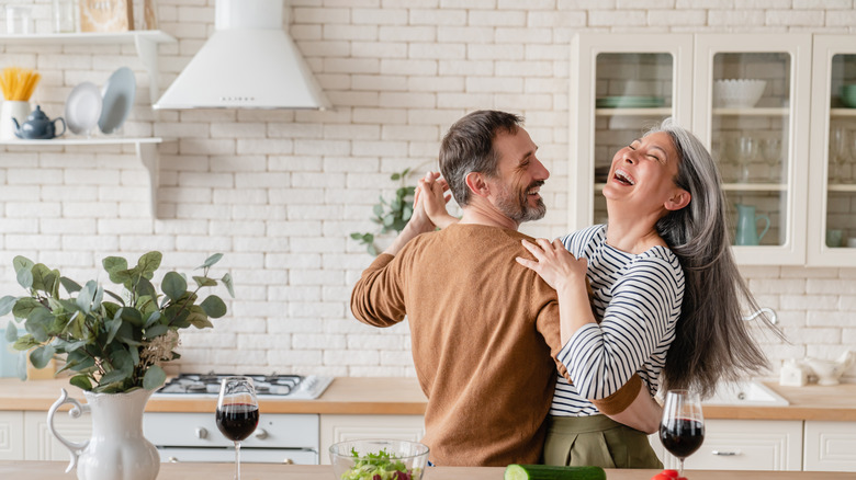 couple dancing to music