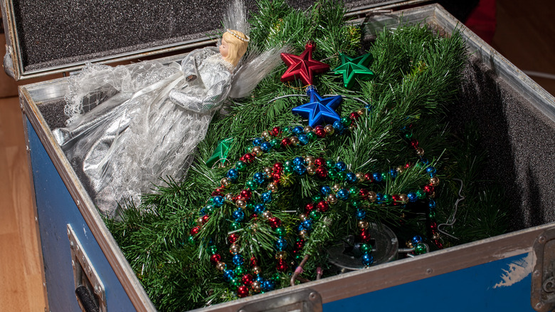 christmas tree in box