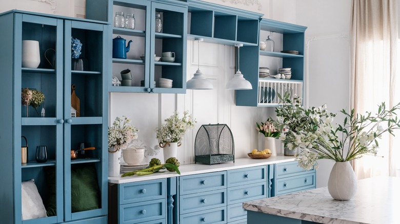 pie cabinet in kitchen