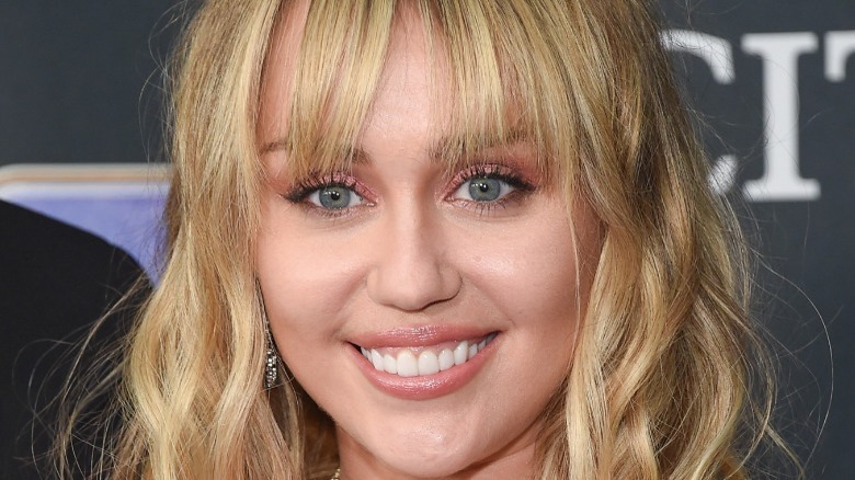 Miley Cyrus smiling