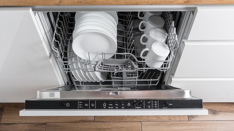 Clean the dishwasher