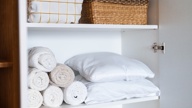 organized storage closet