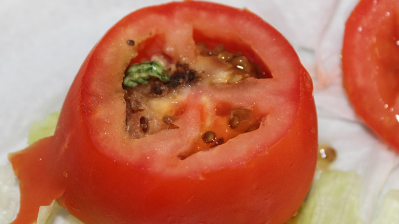 tomato fruit worm in tomato