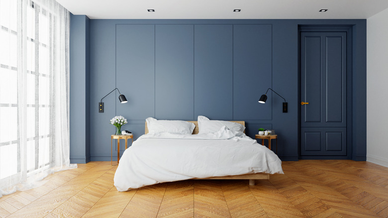 Blue bedroom