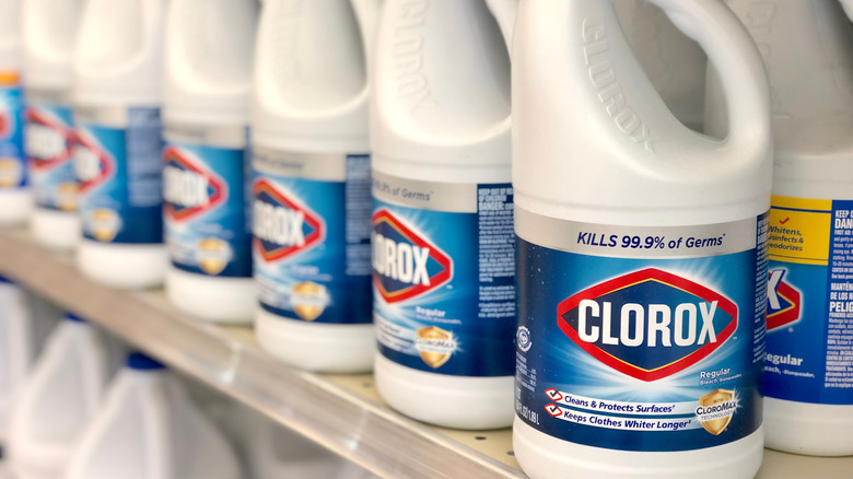 Clorox on display inside store