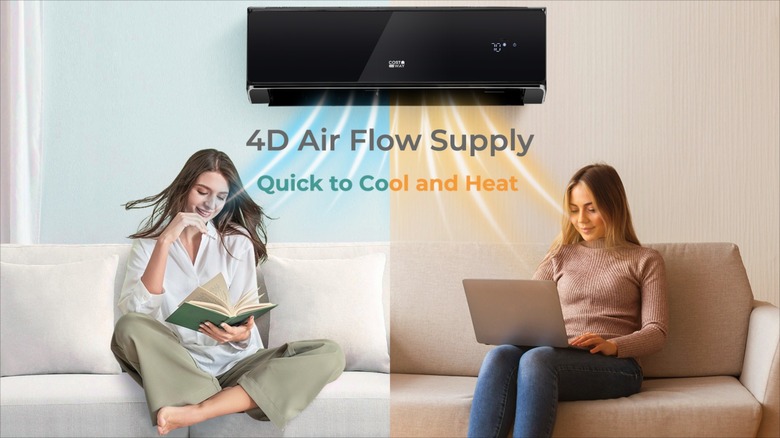 mini-split air conditioner graphic