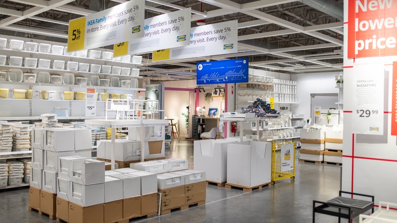 inside a U.S.A. IKEA store