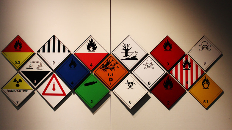 chemical hazard symbols