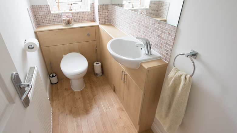 Small efficient bathroom