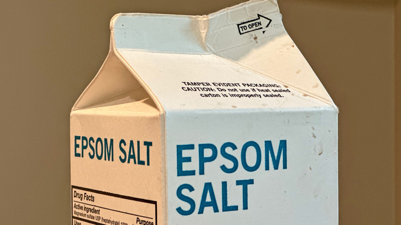 Cartridge of Epsom salt