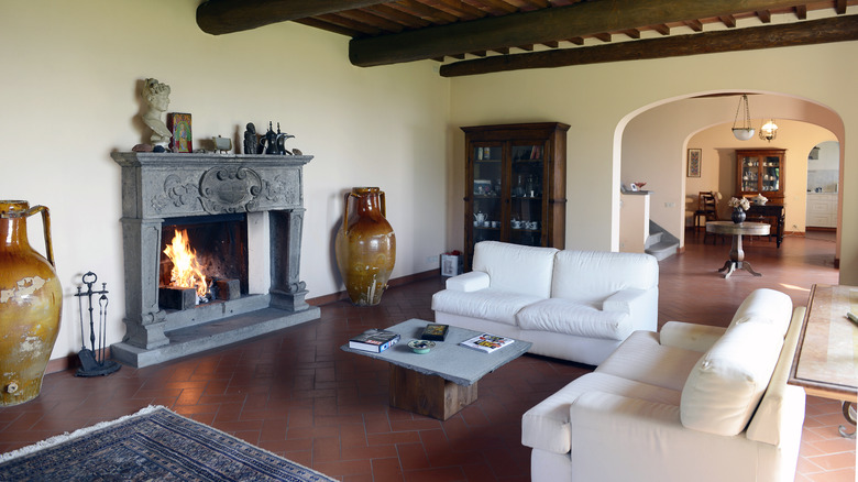 interior of a tuscan home