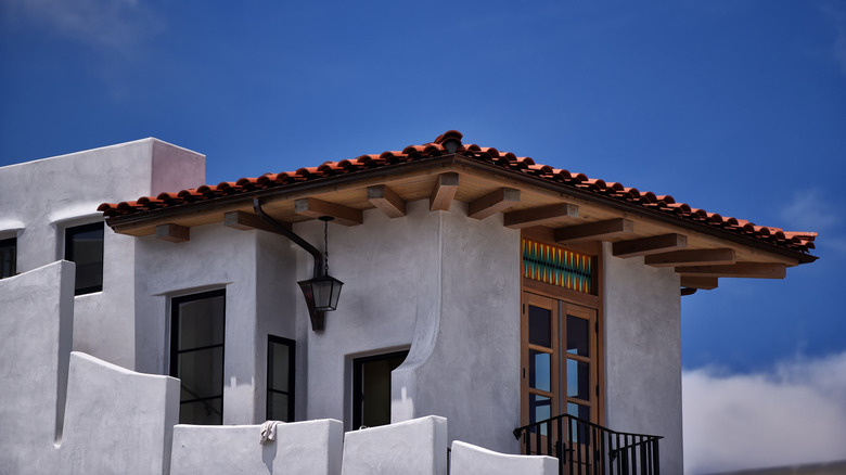 tuscan home exterior in california