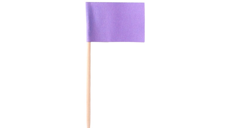 Small purple flag