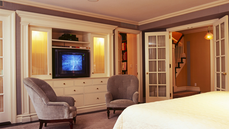 bedroom with French doors