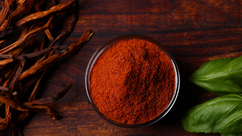 bowl of cayenne pepper