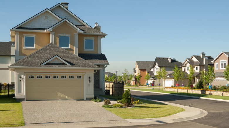 A house on a corner lot