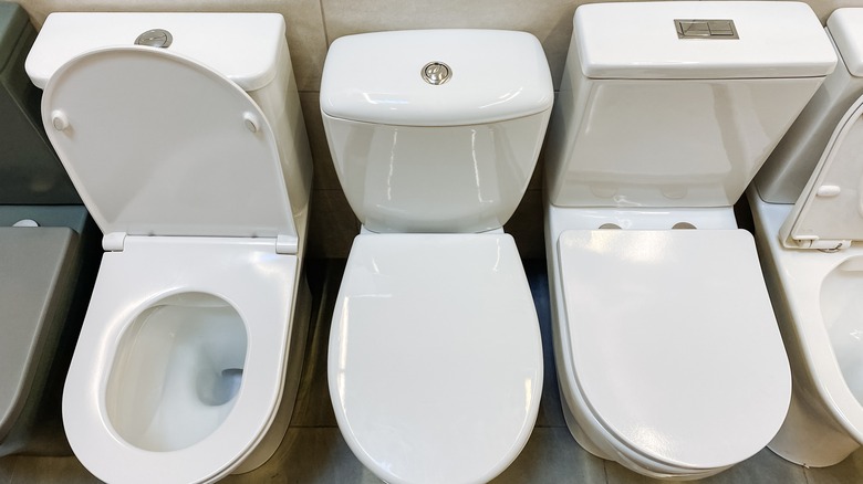 different designs of toilets