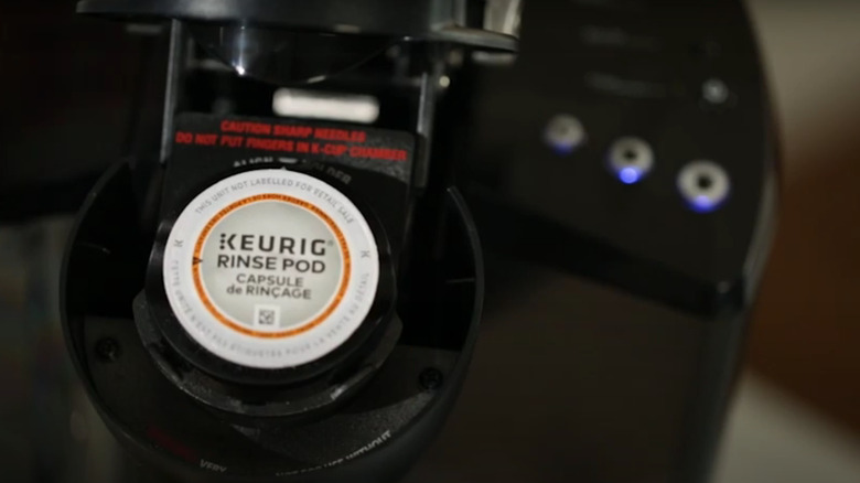 Keurig coffee maker rinse pod