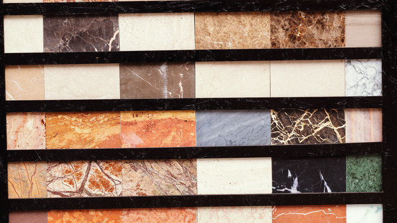 Bold marble samples