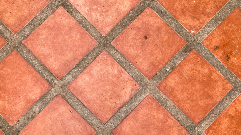 rustic terracotta tiles