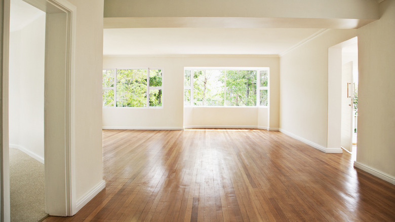 hardwood floor in empty room