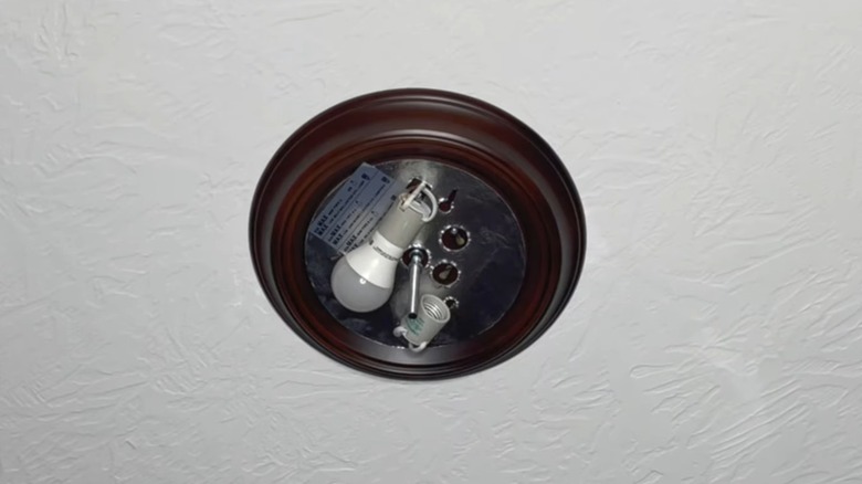 Flush-mount ceiling light fixture