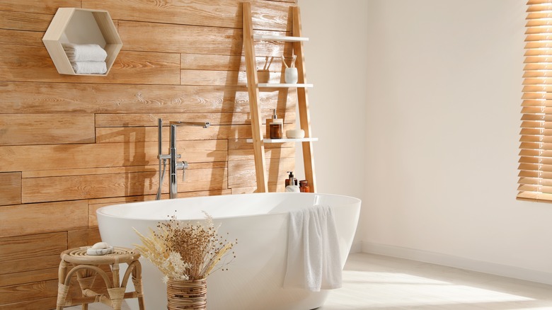 View of luxurious bathroom