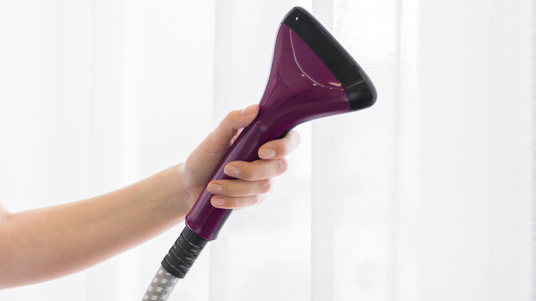 Steam cleaner in hand