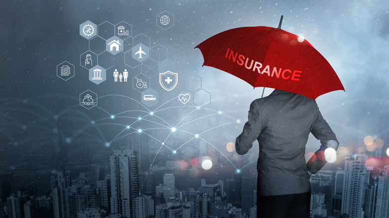 umbrella with insurance written