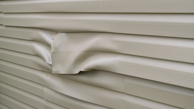 melted siding