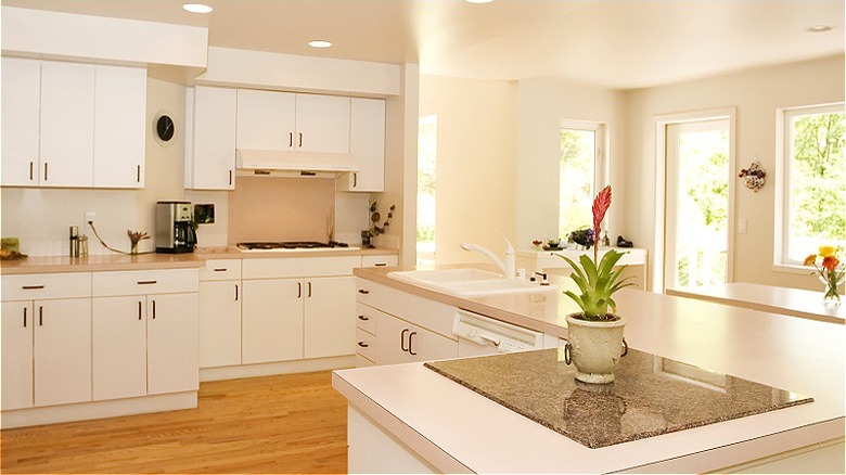 Kitchen with laminate counters