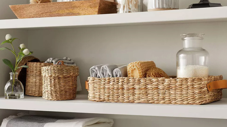 Magnolia collection woven baskets 