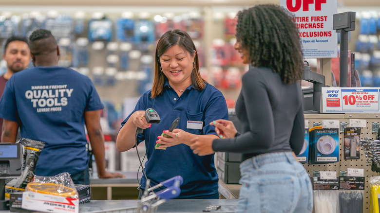 Harbor Freight employees and customers