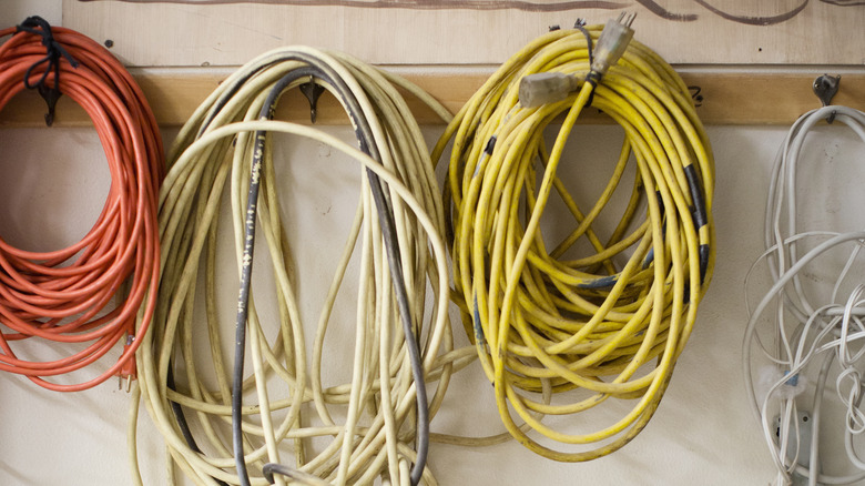 Extension cord in garage