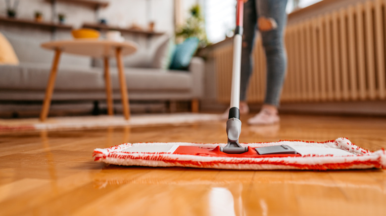 cleaning wood floors