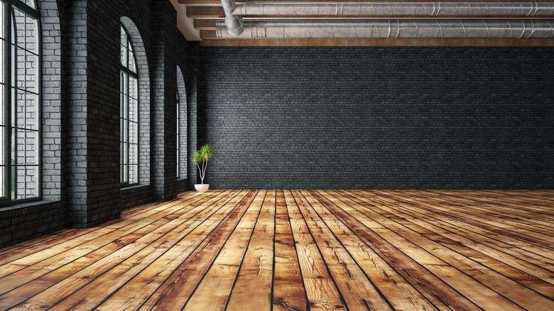 wood floors in loft