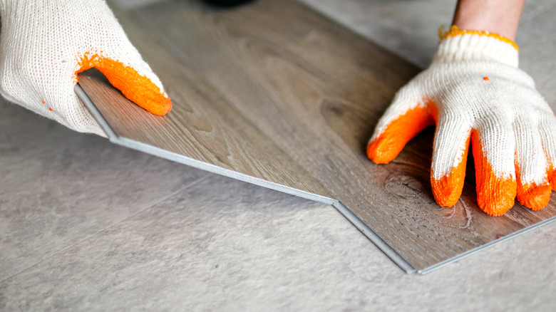 Installing luxury vinyl flooring